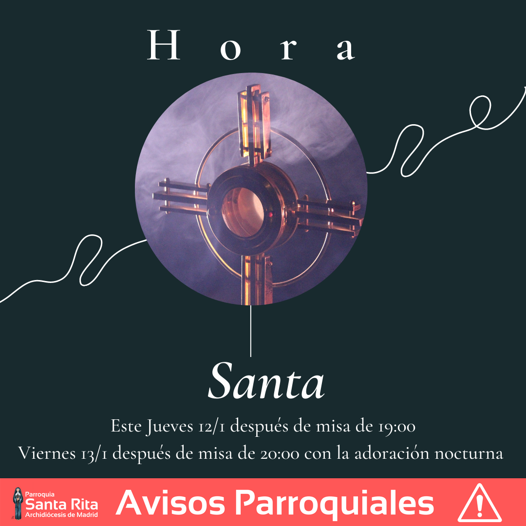 Hora Santa Parroquia santa Rita, Madrid